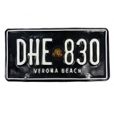 Verona Beach License Plate (DHE 830) 