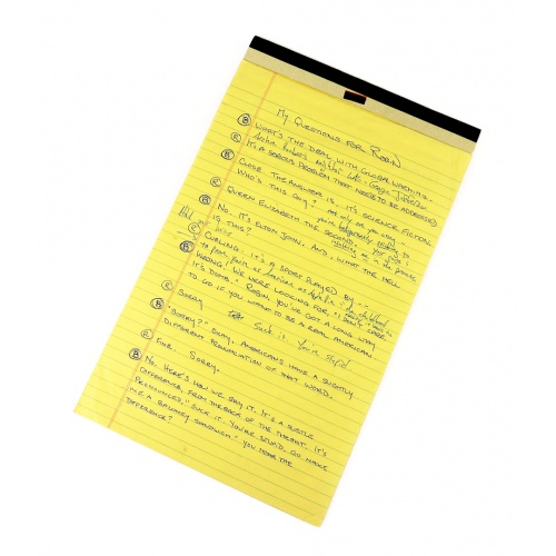 Barney's American Questions Pad 