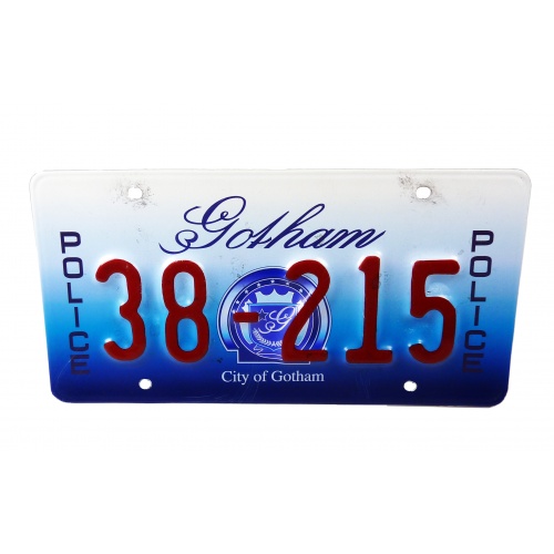 Gotham City Police License Plate