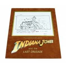 Production Used Storyboard - Indy Chases The Tank