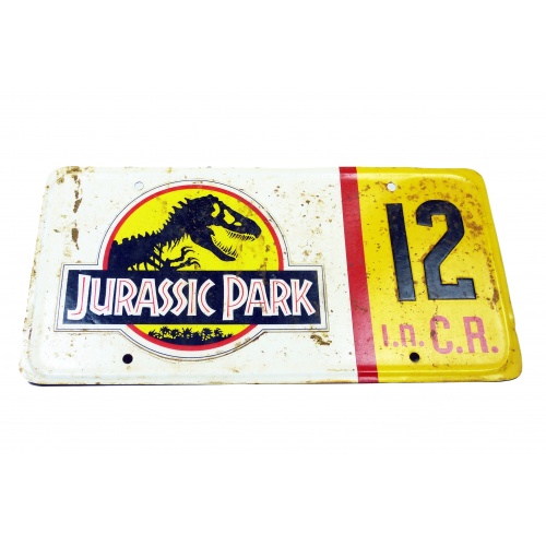 Dennis Nedry's (Wayne Knight) Jeep License Plate number 12