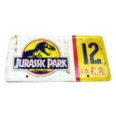 Dennis Nedry's (Wayne Knight) Jeep License Plate number 12