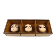 Set de 3 Caras de Stop-Motion de Norman (Kodi Smit-McPhee) en Display